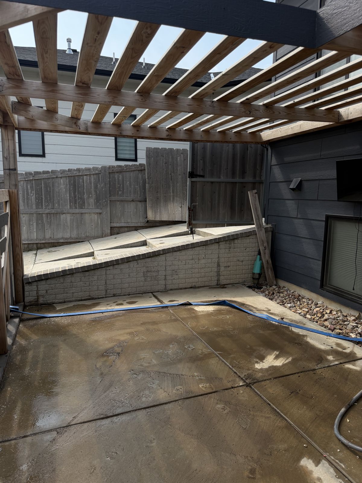 Hot tub removal — after